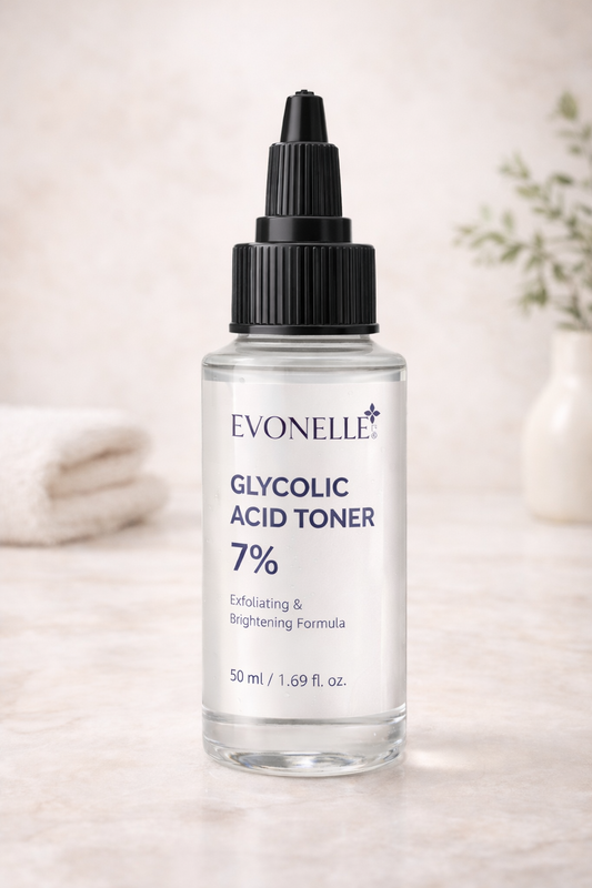 Evonelle Glycolic Acid Toner 7% – Exfoliating & Brightening Formula – 50ml