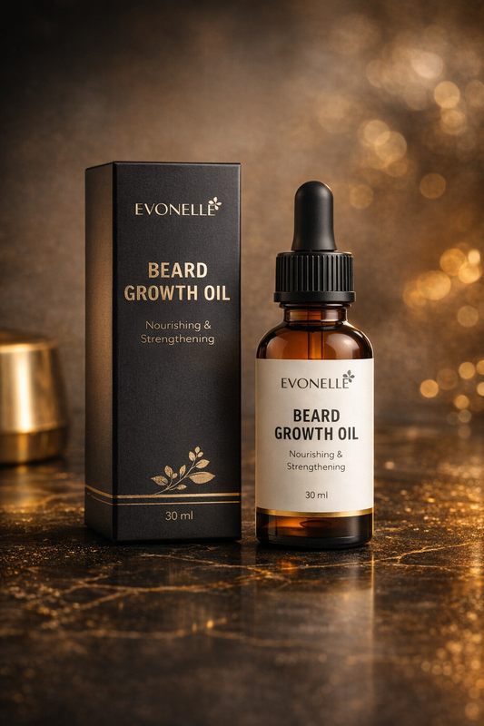 Evonelle Beard Growth Oil – Nourishing & Strengthening Formula for Thicker, Healthier Beard (30ml)