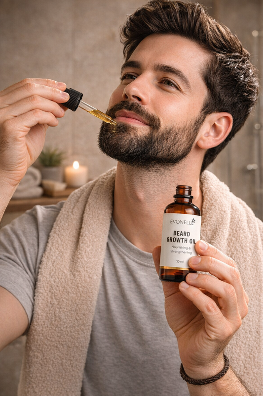 Evonelle Beard Growth Oil – Nourishing & Strengthening Formula for Thicker, Healthier Beard (30ml)