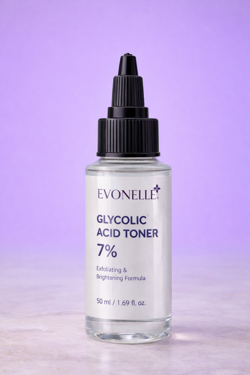 Evonelle Glycolic Acid Toner 7% – Exfoliating & Brightening Formula – 50ml
